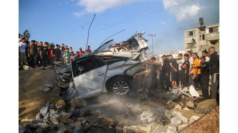 Gaza Comes Under Sustained Bombardment By Israel After Hamas Attacks