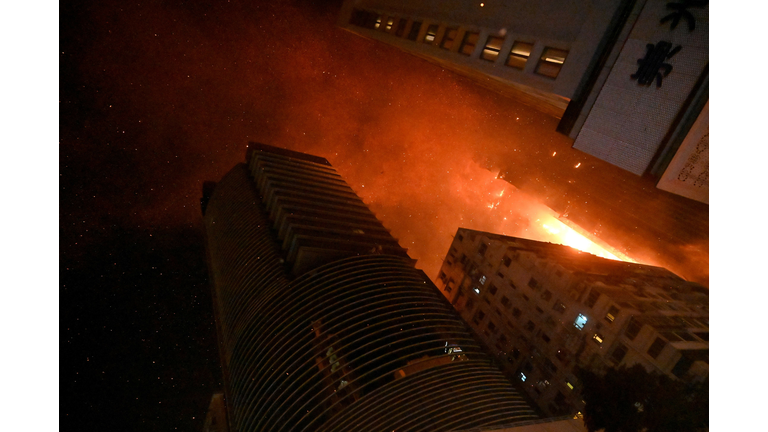 TOPSHOT-HONG KONG-CHINA-FIRE