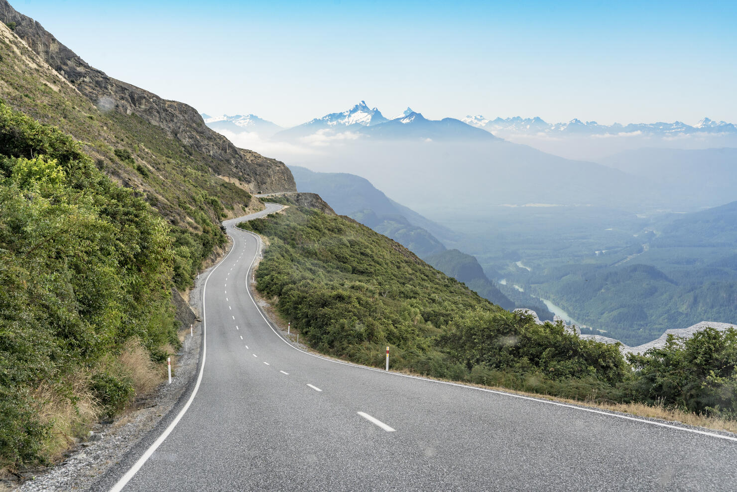 winding mountain road in Olympic National Park