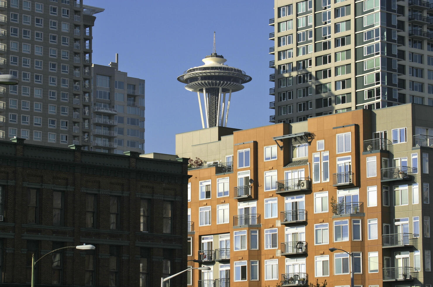Seattle, Space Needle, Belltown architecture,