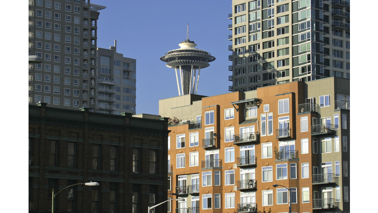 Seattle, Space Needle, Belltown architecture,