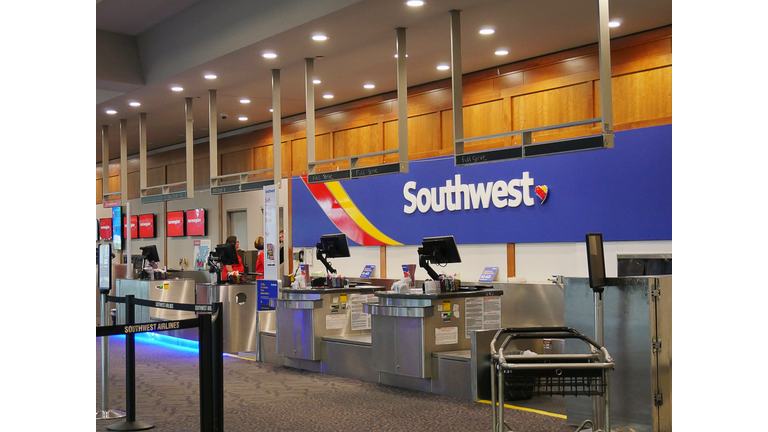 Southwest Airlines at the T. F. Green Airport in Warwick Rhode Island