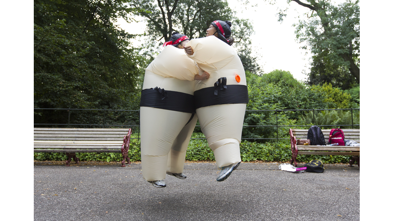 BRITAIN-LIFESTYLE-OFFBEAT-SUMO-CHARITY