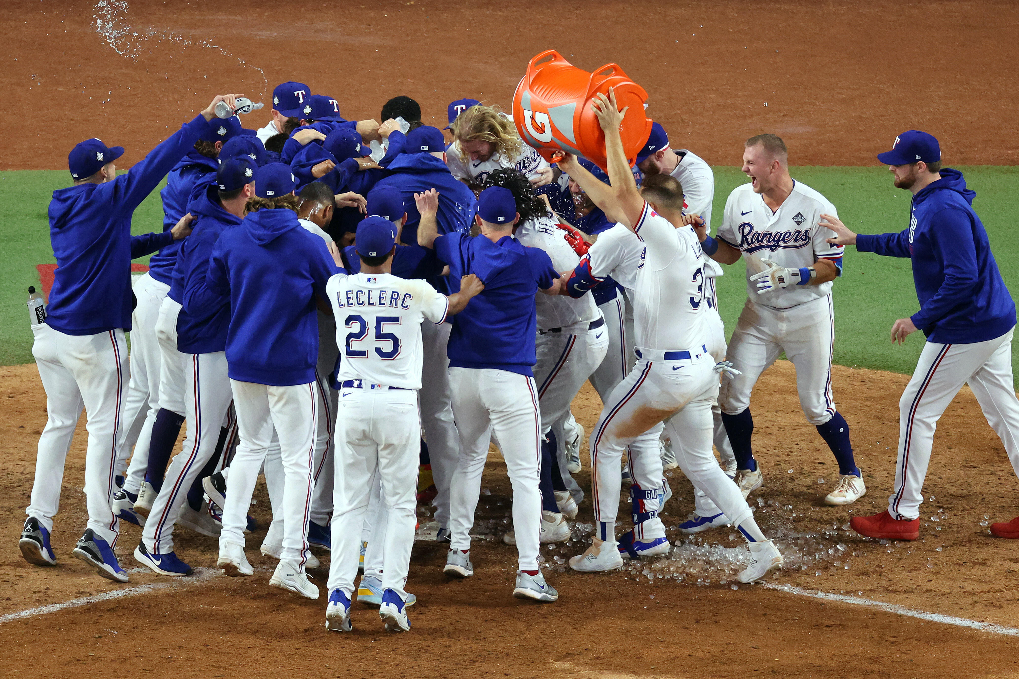 Watch Highlights Of Texas Rangers Game One World Series Win | News ...