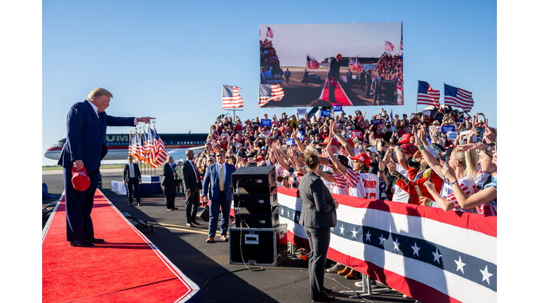 Donald Trump Holds First Rally Of 2024 Presidential Campaign