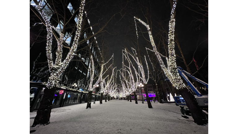 Snowy Seattle