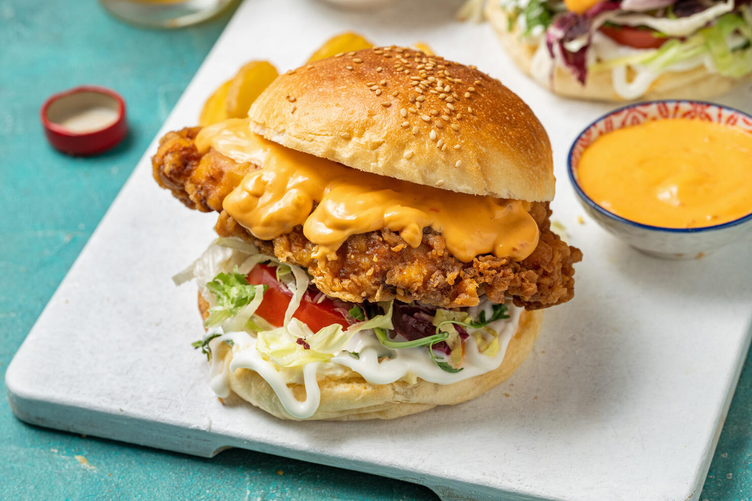 Crispy Fried Chicken Burger