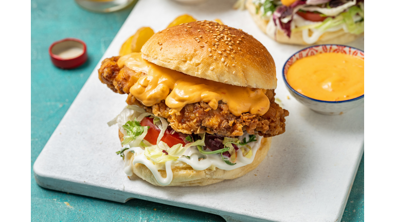 Crispy Fried Chicken Burger