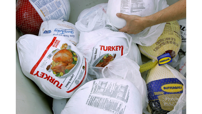 Food Bank Hands Out Turkeys Ahead Of Thanksgiving