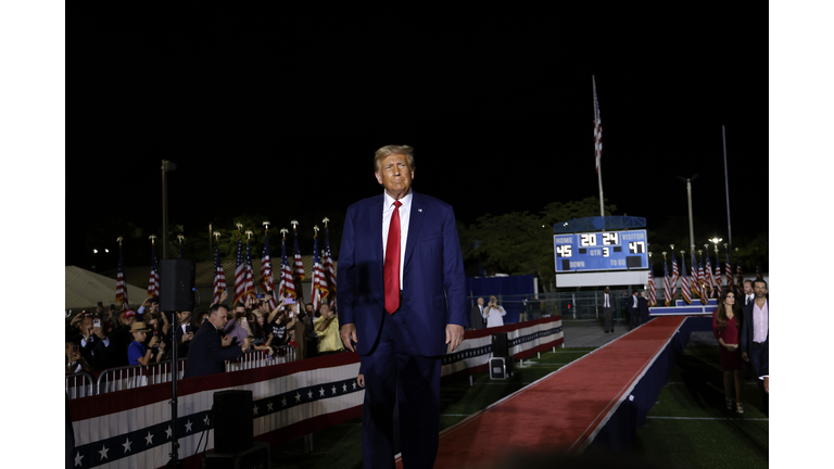 Trump Holds Campaign Rally In Hialeah, Florida