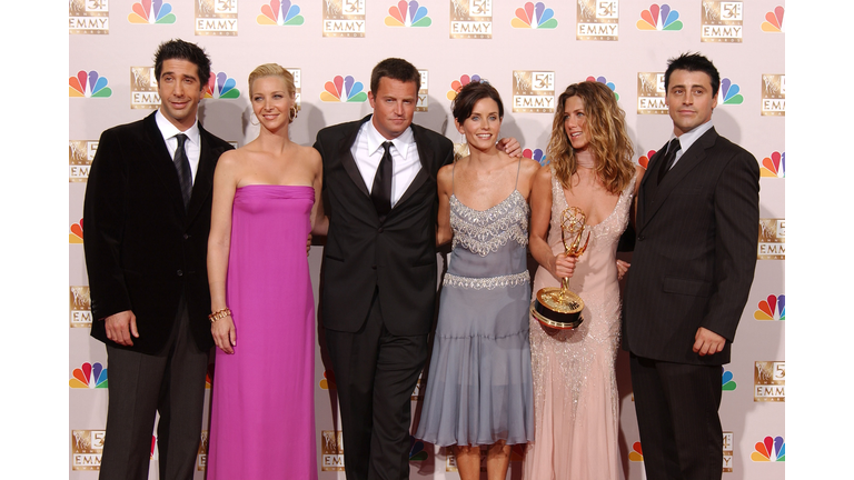 Friends cast at 54th Annual Primetime Emmy Awards Backstage