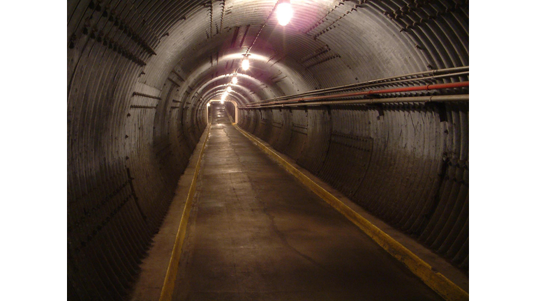 Iconic Blast Tunnel at the Diefenbunker (emergency shelter/bunker)