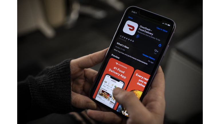 Door Dash app download screen