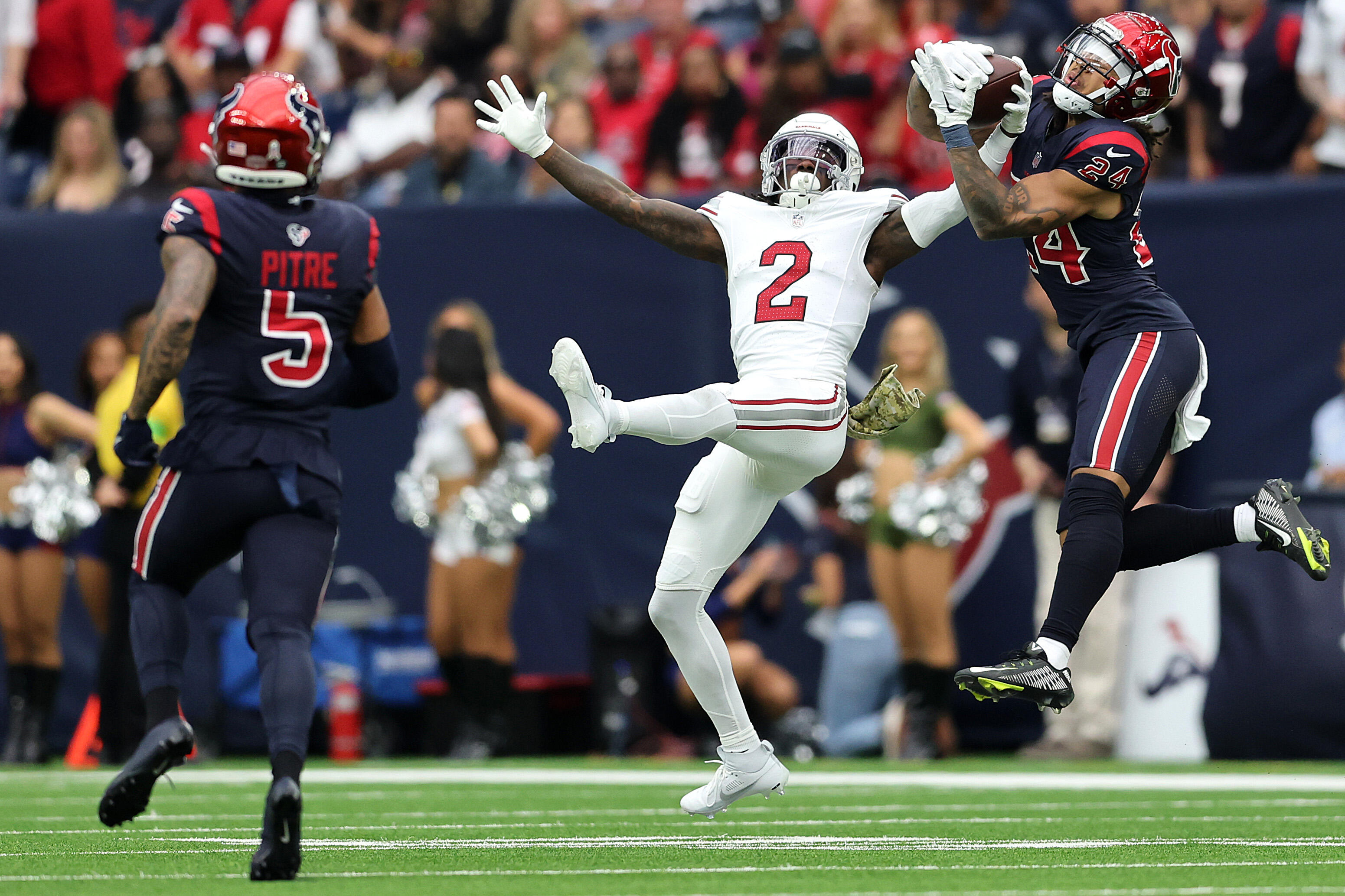 Texans Derek Stingley Jr. Skies To Intercept Kyler Murray In 21-16 Win ...