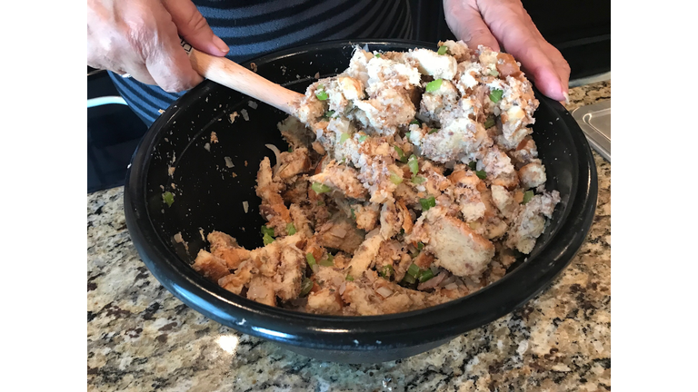 Homemade bowl of stuffing 4