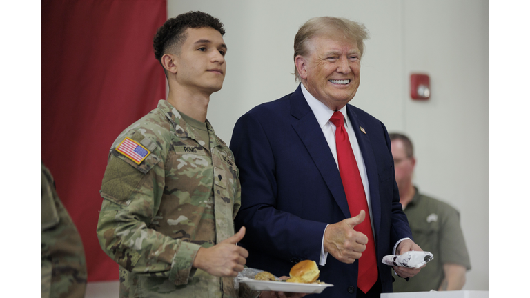 Former President Trump Visits The Southern Border With Texas Governor Abbott