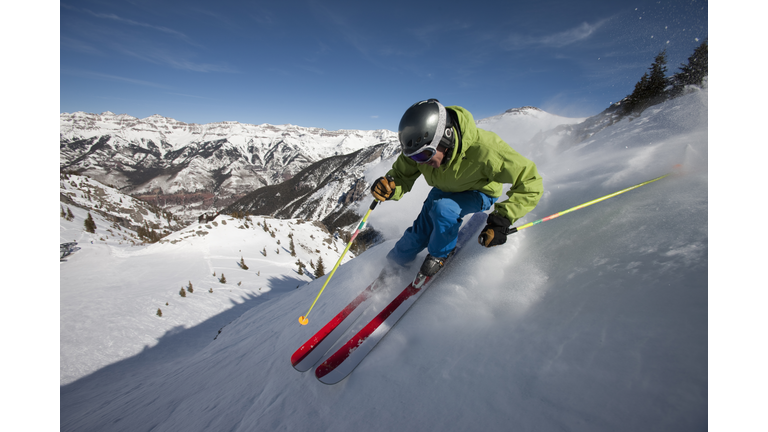 Skiing Action