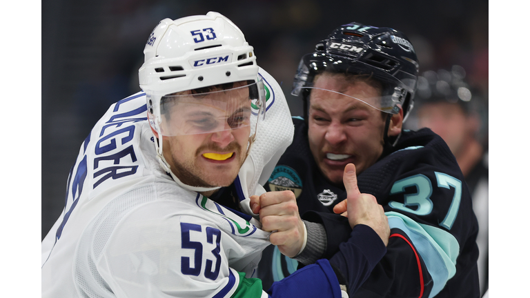 Vancouver Canucks v Seattle Kraken