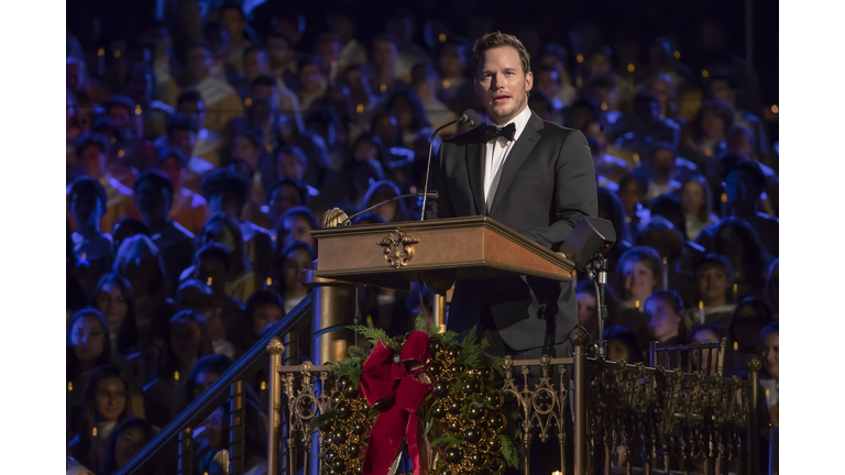 Chris Pratt Narrates The Candlelight Processional at Disneyland