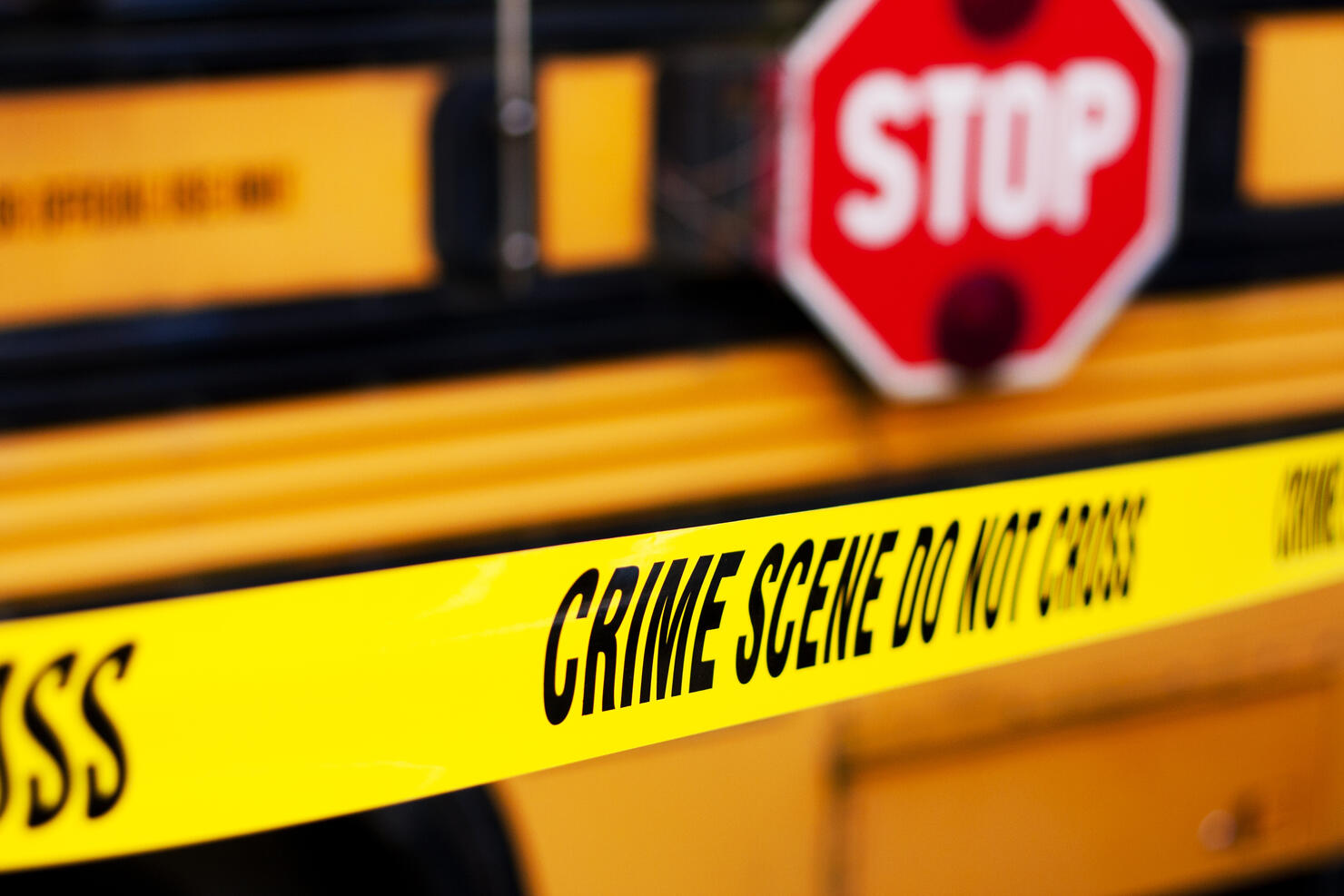 School Bus Crime Scene