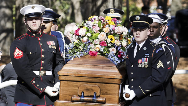 Jimmy Carter Joins Former Presidents At Rosalynn Carter's Memorial Service