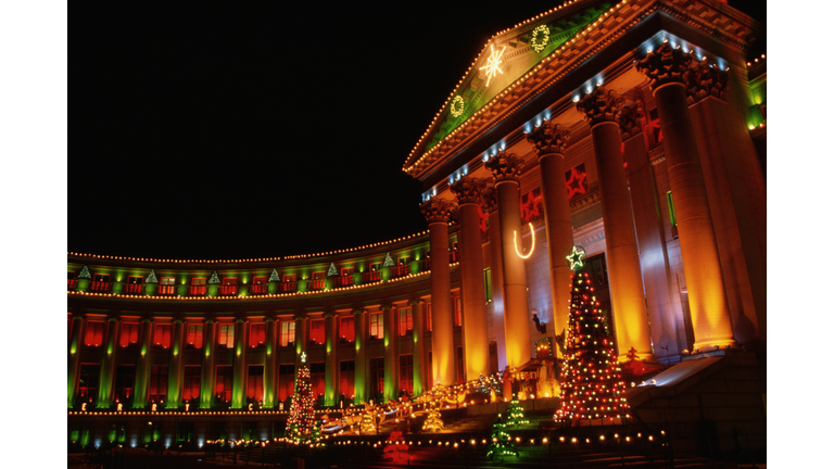 Denver City and County Building at Night