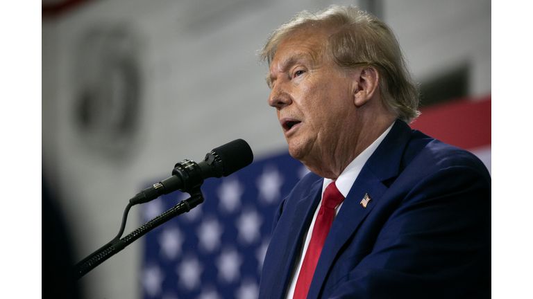 Former President Trump Holds Campaign Rally In Fort Dodge, Iowa