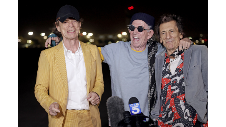 The Rolling Stones Arrive At Burbank Airport