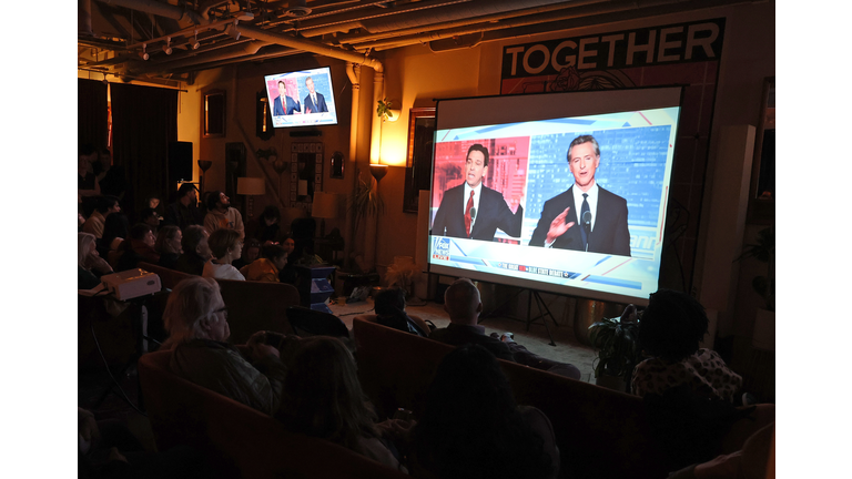 Watch Party Held For Debate Between California Governor Newsom And Florida Gov. DeSantis