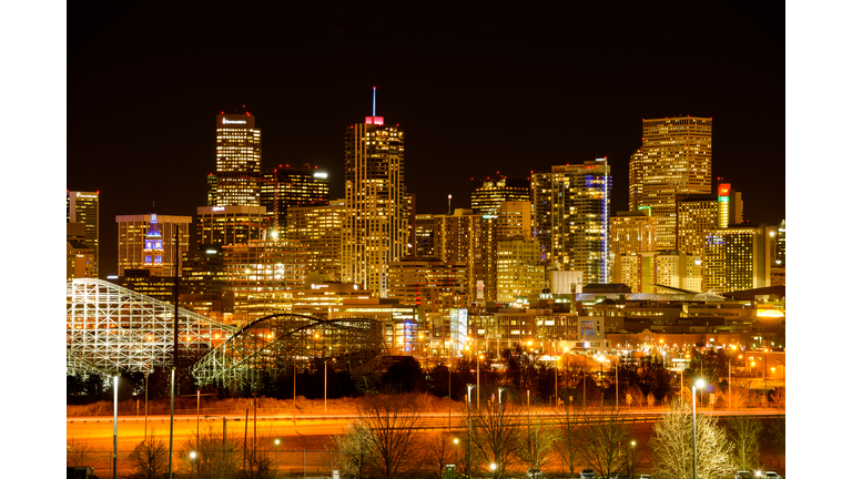 Night Cityscape of Denver