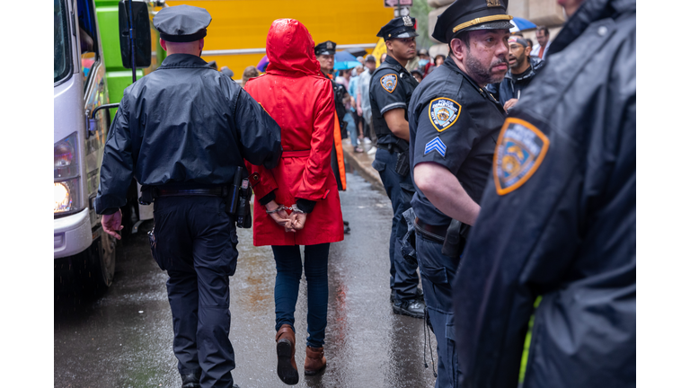 Climate Activists Demonstrate In Lower Manhattan As NYC Prepares To Host The United Nations General Assembly