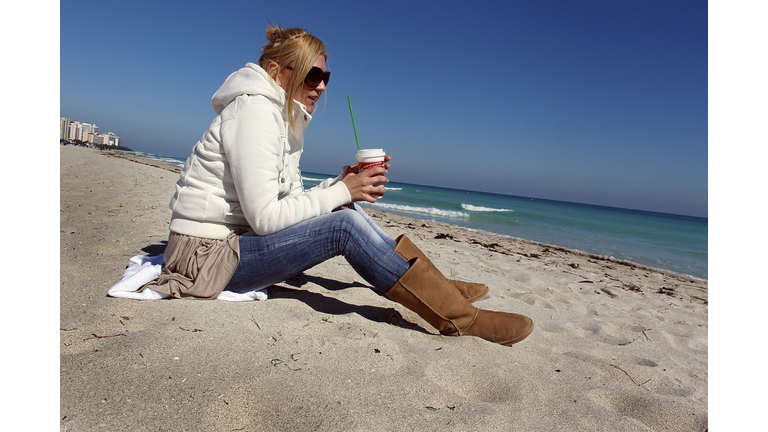 Cold Weather Front From The North Pushes Temperatures Into 30's In Southern Florida