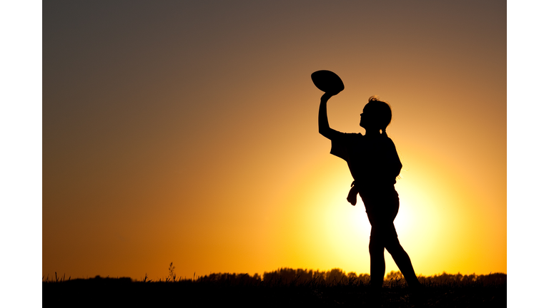 Young Girl Playing Catch