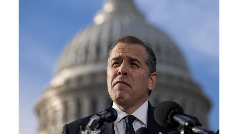 Hunter Biden Addresses Being Called To Testify To House Oversight Committee On Capitol Hill