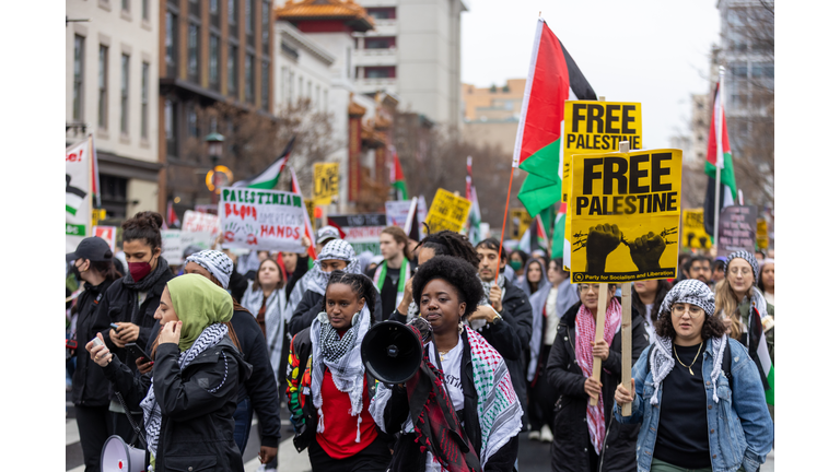 Activists In D.C. Demonstrate For Israeli Ceasefire In Gaza