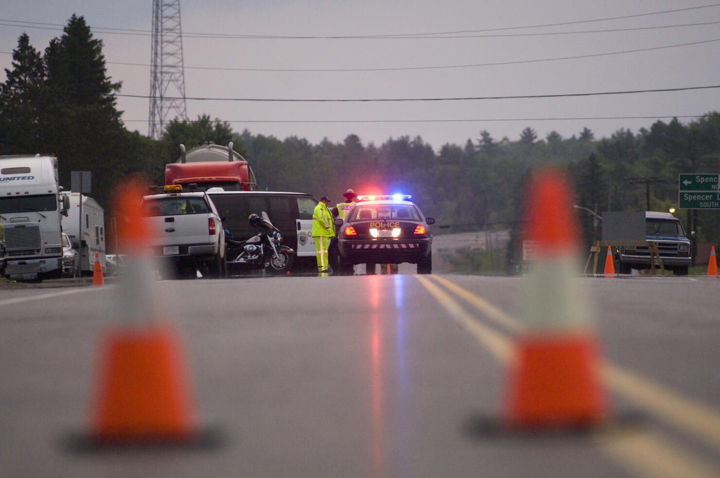 Accident on Trans Canada Highway