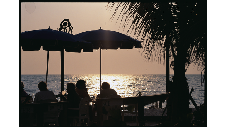 People Dining Outside