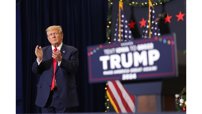 Former President Trump Holds Rally In Waterloo, Iowa