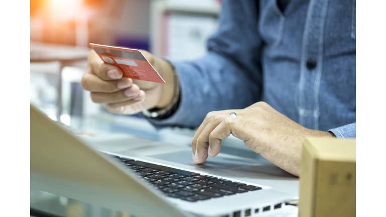 Internet mobile banking and internet of things concept