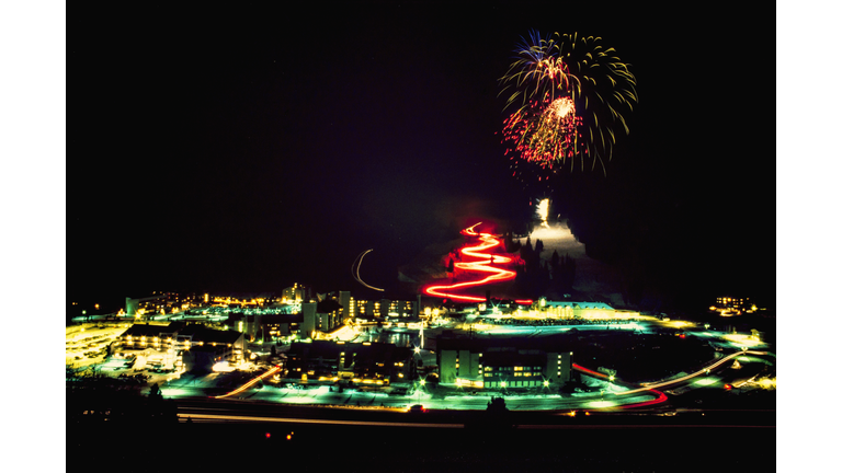 Copper mountain Torchlight parade and fireworks