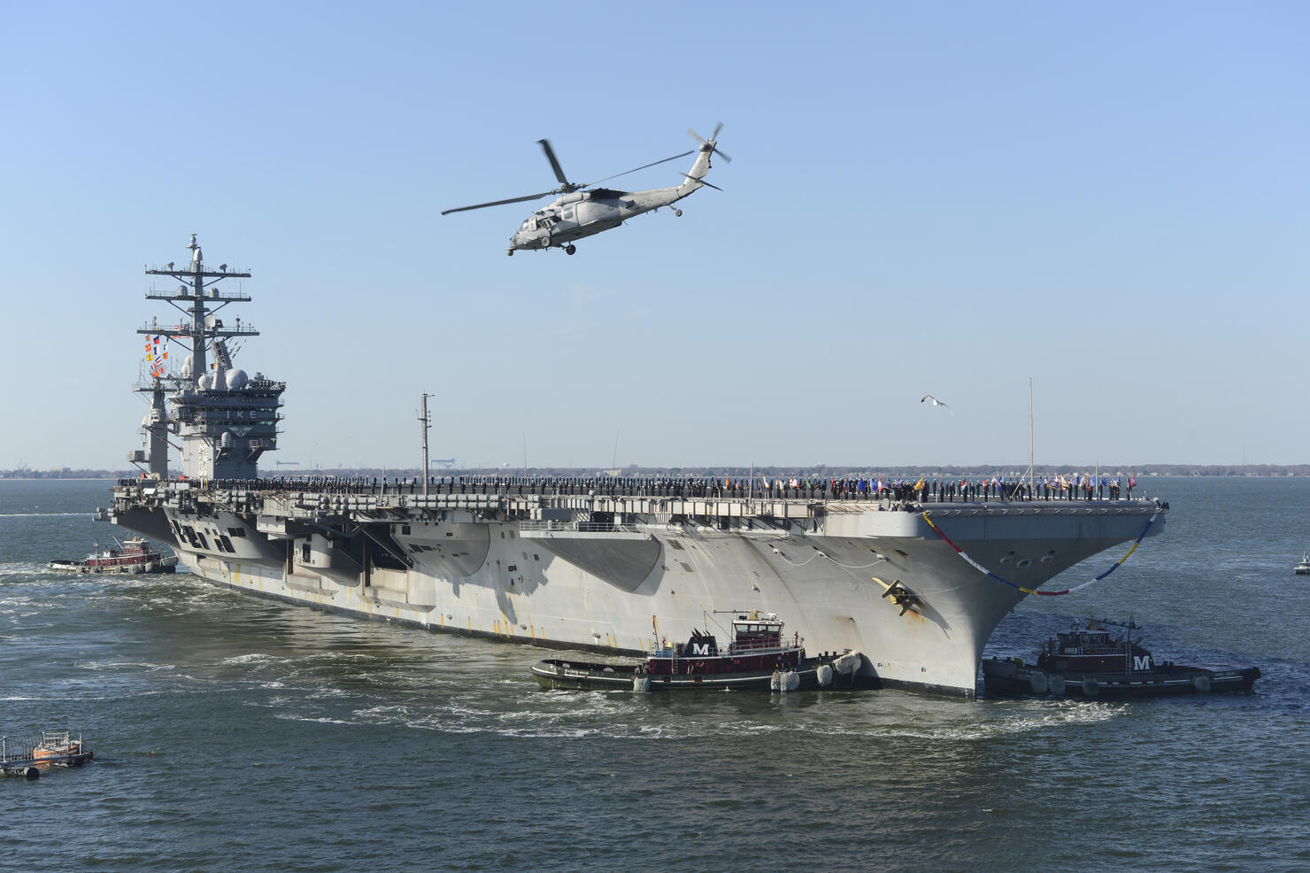 Nimitz-class aircraft carrier USS Dwight D. Eisenhower.