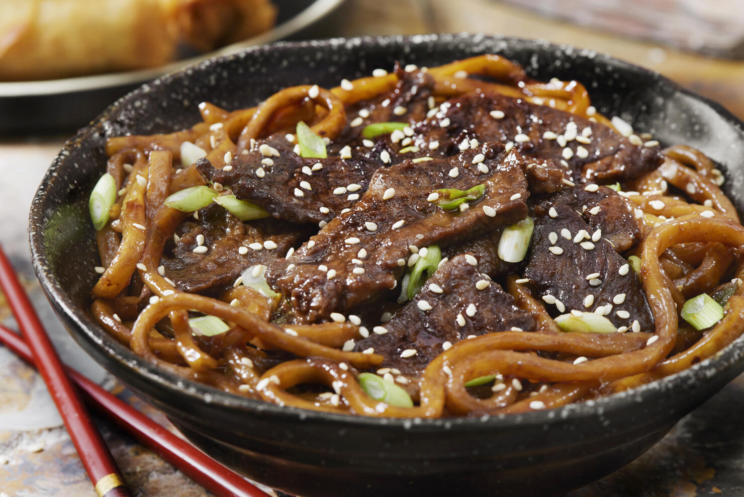 Mongolian Beef with Shanghai Noodles