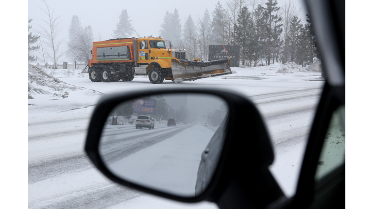 Lake Tahoe Area Readies For More Snow As Another Storm Moves Over California