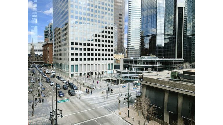 Denver downtown cityscape and skyline.