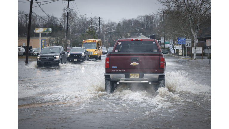 Large Storm Moves Up East Coast Causing Widespread Flooding