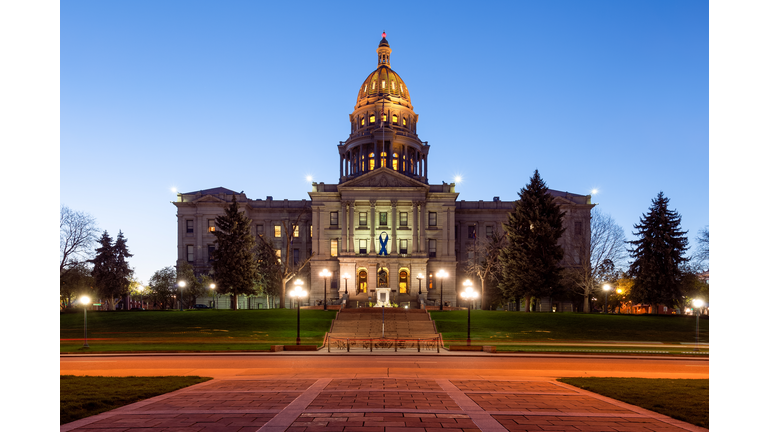 Blue Hour, Capitol Building, Denver, Colorado, America