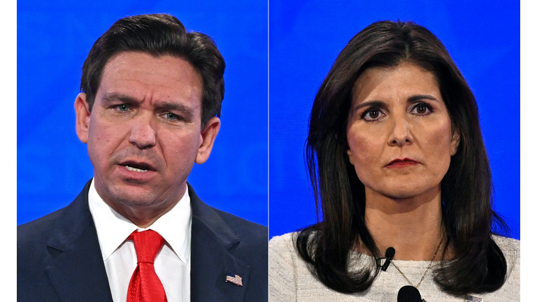 COMBO-US-POLITICS-REPUBLICANS-DESANTIS-HALEY
