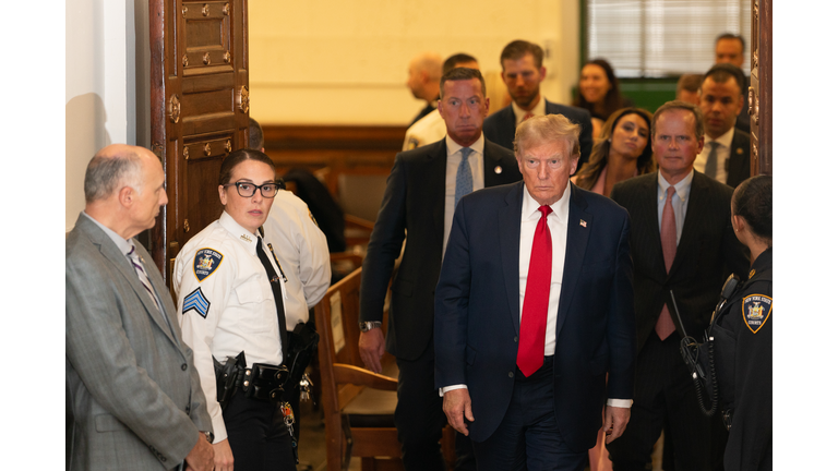 Former President Donald Trump Attends Fraud Trial In New York