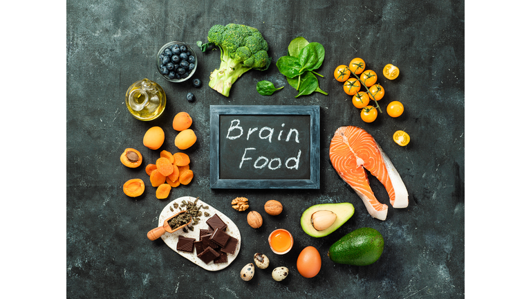 Brain Food concept, top view