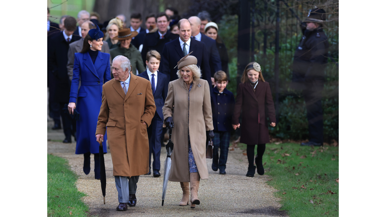 The British Royal Family Attend The Christmas Morning Service